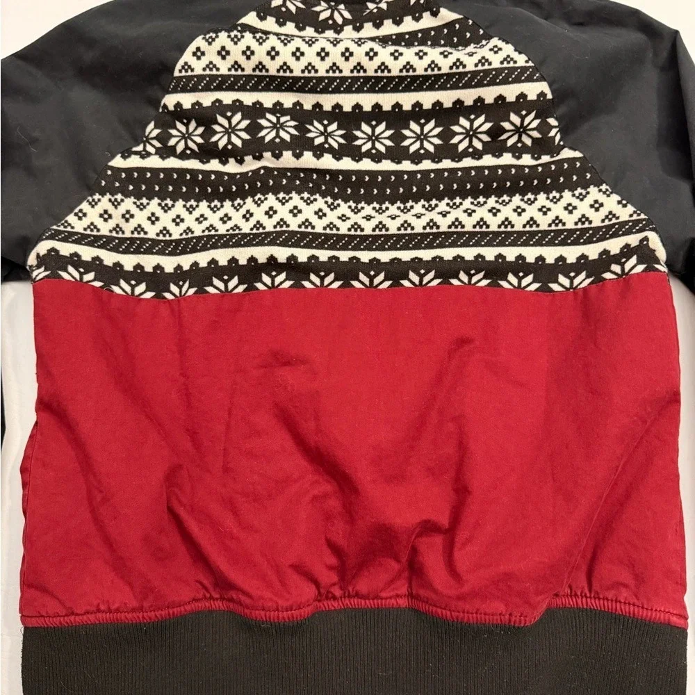 Empyre Black and Red‎ Patterned Jacket Size L